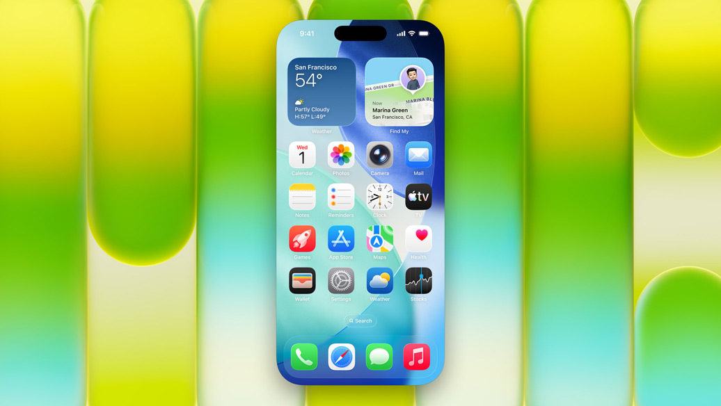 Ein iPhone Display mit der Uber Eats App wird auf dem Bildschirm eines MacBook Neo gezeigt