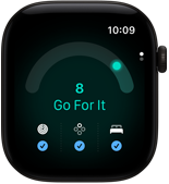 Apple Watch Series 12, κάσα από αλουμίνιο, μαύρο χρώμα, βαθμολογία ετοιμότητας 8, δεξιά εξωτερική πλαϊνή όψη, Digital Crown