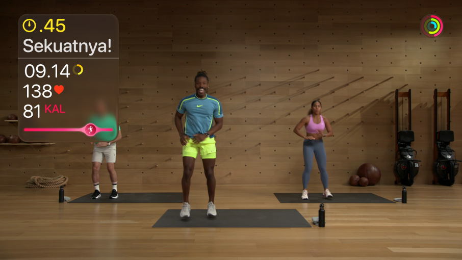 Image of an Apple Fitness+ workout