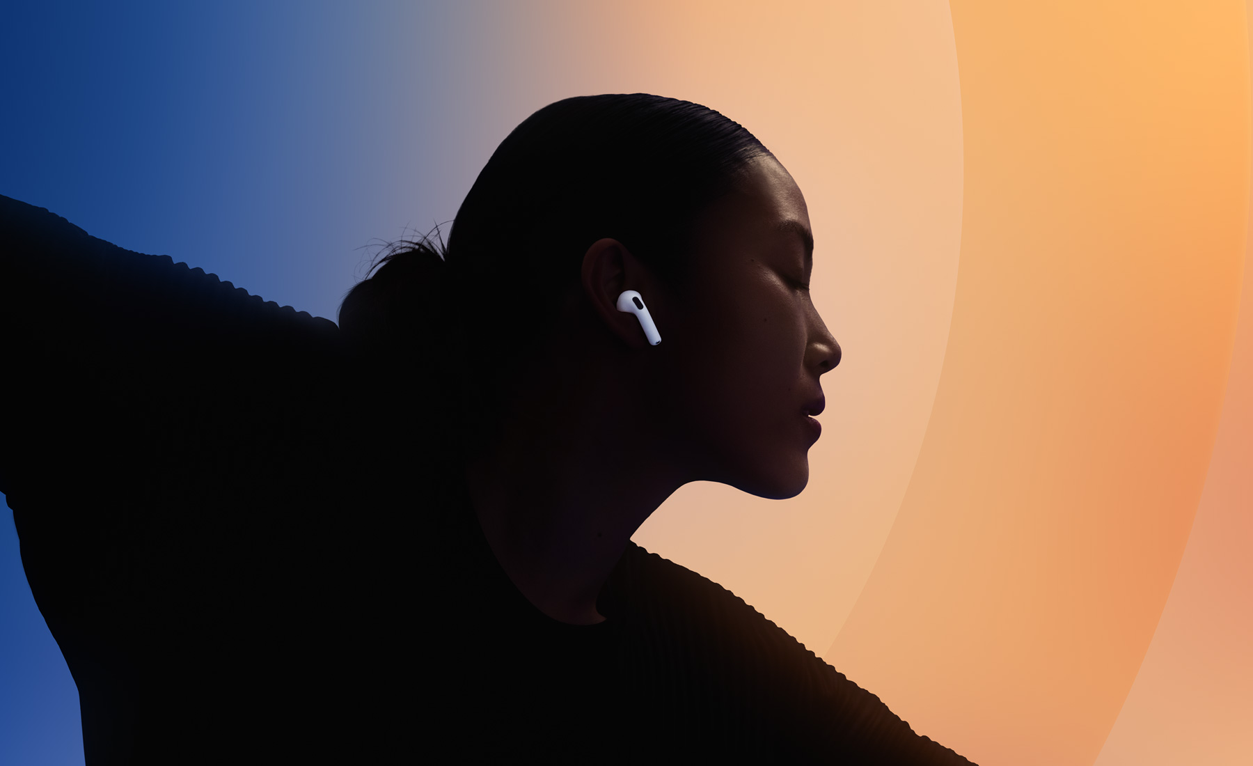 Eine Person beim Tanzen mit AirPods 5.