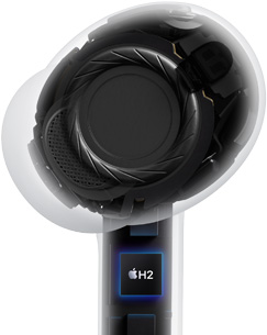 AirPods Pro 3, transparent, architecture interne
