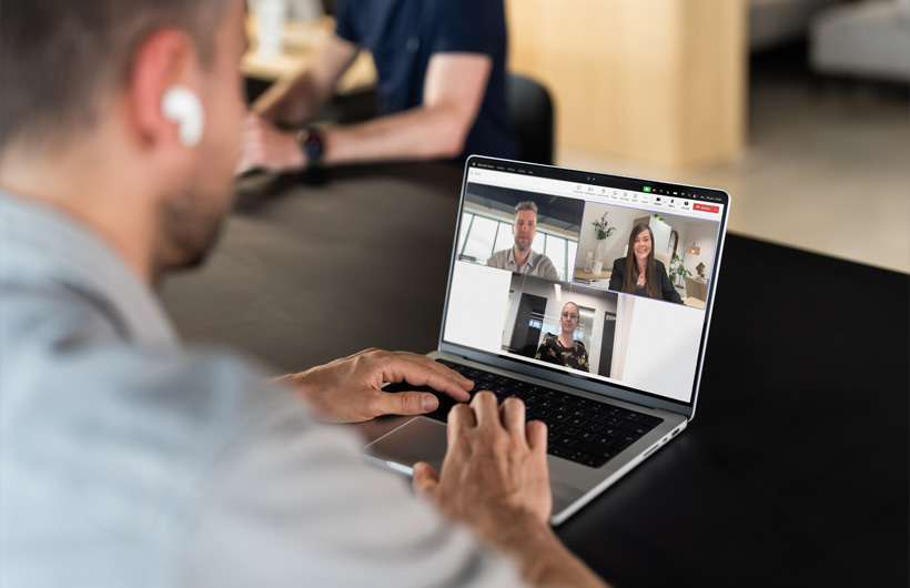 Mac works with essential business apps like Microsoft Teams, helping Digital Marketing Director Clément Boës stay connected and productive.
