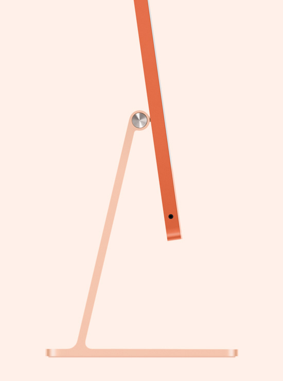 Oranž iMac külgvaates