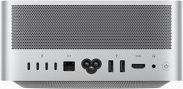 Vue arrière du Mac Studio
